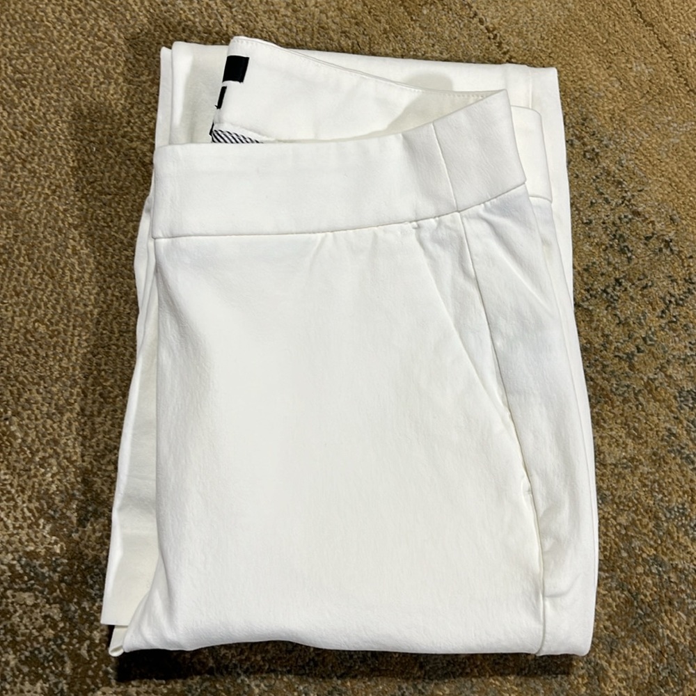 J. Crew White Boot Cut Pants